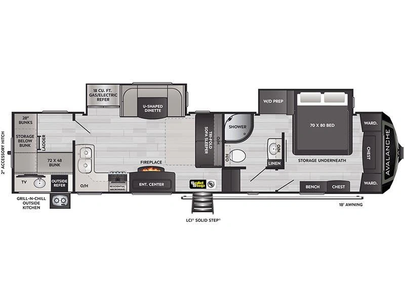 Keystone Rv Avalanche 352bh 2022 alt