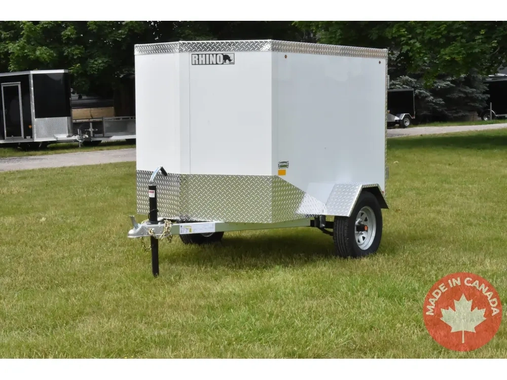 2027 Rhino Galvanized Enclosed 4' X 6' Sa alt