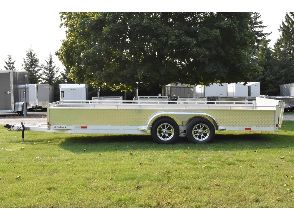 2026 Enbeck Aluminum Utility 7' X 18' Ta Bifold Gate alt
