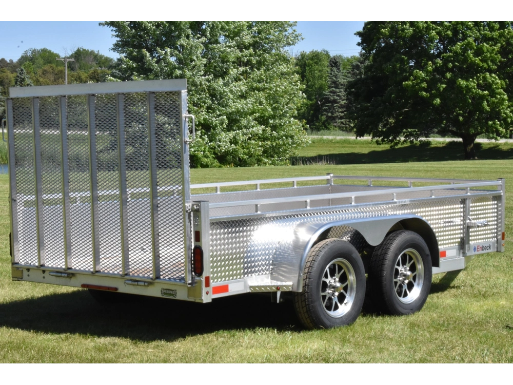 2027 Enbeck Aluminum Utility 6' X 12' Ta Straight Gate alt