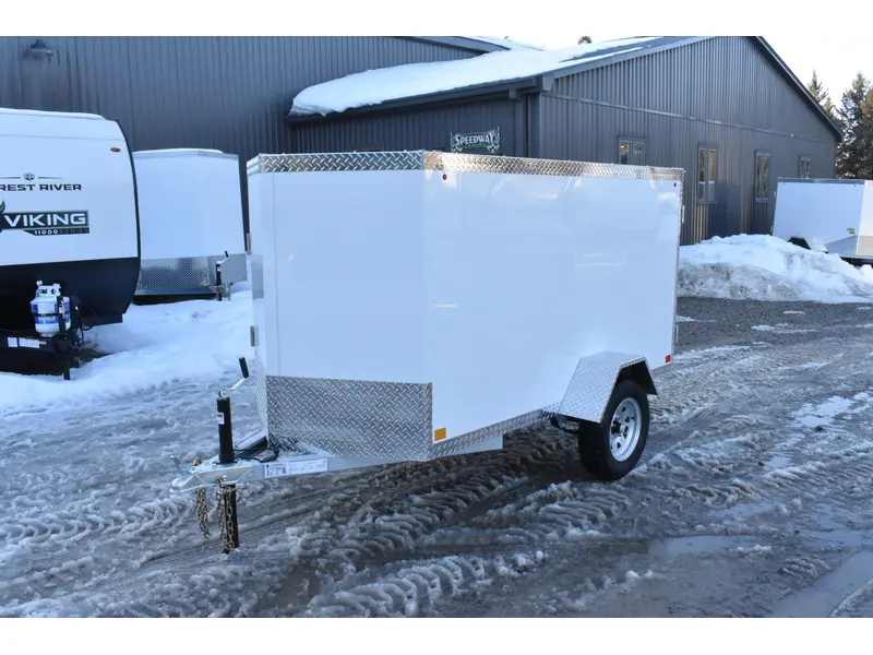 Rhino Galvanized Enclosed 4' x 8' SA Side-Door 2026