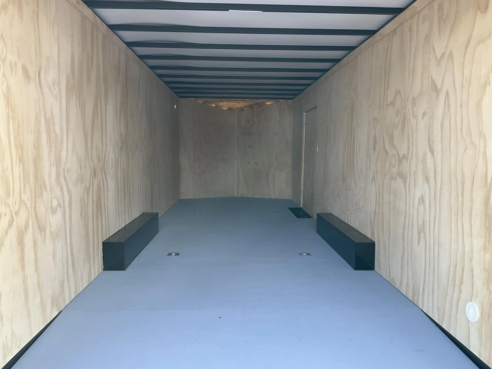 2026 Car Mate Trailers 8.5x24 Plus V-nose Avalanche Enclosed Car Hauler alt