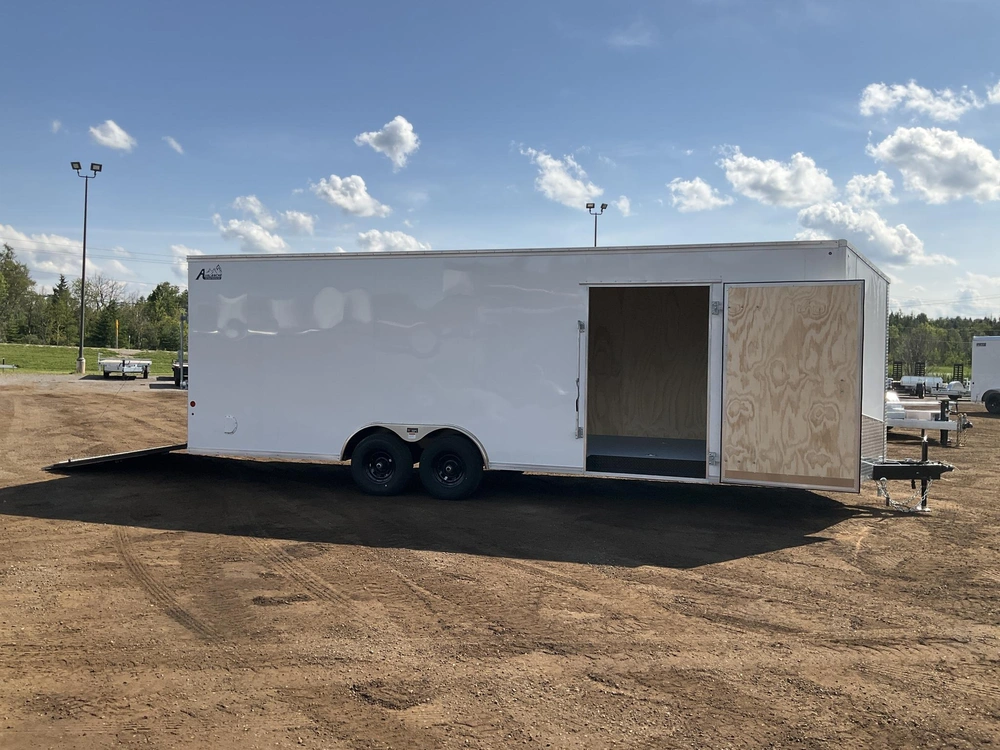 2026 Car Mate Trailers 8.5x24 Plus V-nose Avalanche Enclosed Car Hauler alt