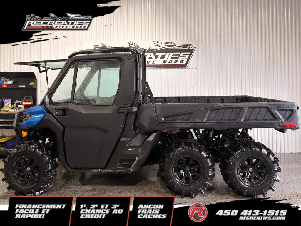 2022 Can-Am DEFENDER HD10 XT 6X6 CAB **MONTÉ COMME UN LTD!**