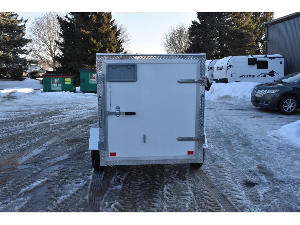 2026 Rhino Galvanized Enclosed 4' X 8' Sa Side Door alt