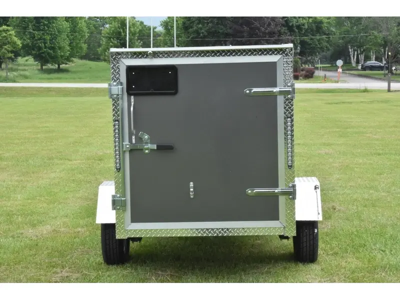 Rhino Galvanized Enclosed 4' x 8' SA Side-Door 2027