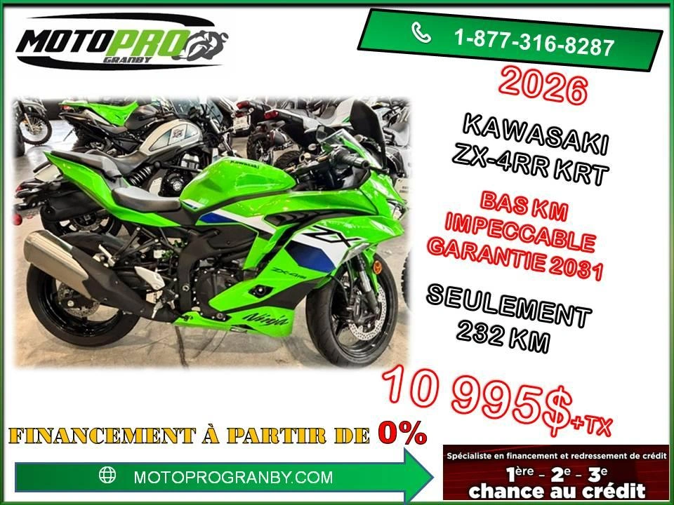 Kawasaki Ninja Zx-4rr Krt Ninja Zx-4rr Zx4rr Zx 4rr 4 Cylindres Zx4 Zx4r Zx- 2026 alt