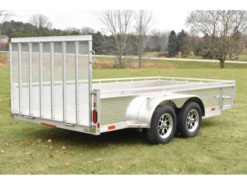2027 Enbeck Aluminum Utility 7' X 14' Ta Straight Gate alt