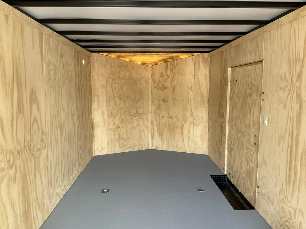 2026 Car Mate Trailers 8.5x24 Plus V-nose Avalanche Enclosed Car Hauler alt