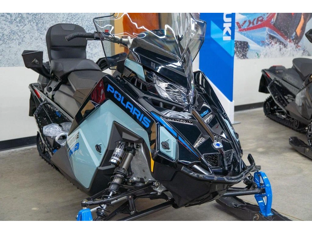 2026 Polaris 650 Indy Adventure 137 Gloss Black / Blue Dusk alt