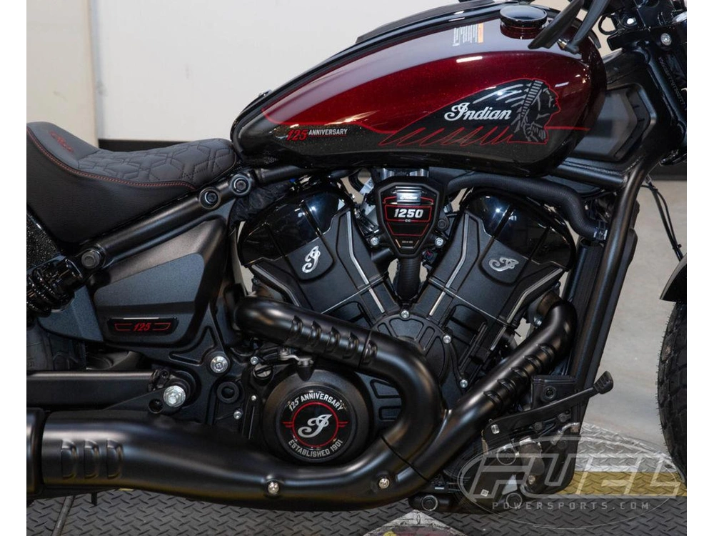 2026 Indian Motorcycle Scout Bobber 125th Anniversary Edition 125th Anniversary Red With Black Cry alt