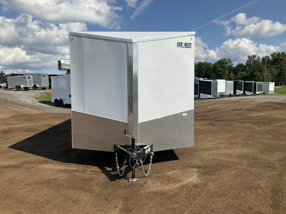 2026 Car Mate Trailers 8.5x24 Plus V-nose Avalanche Enclosed Car Hauler alt