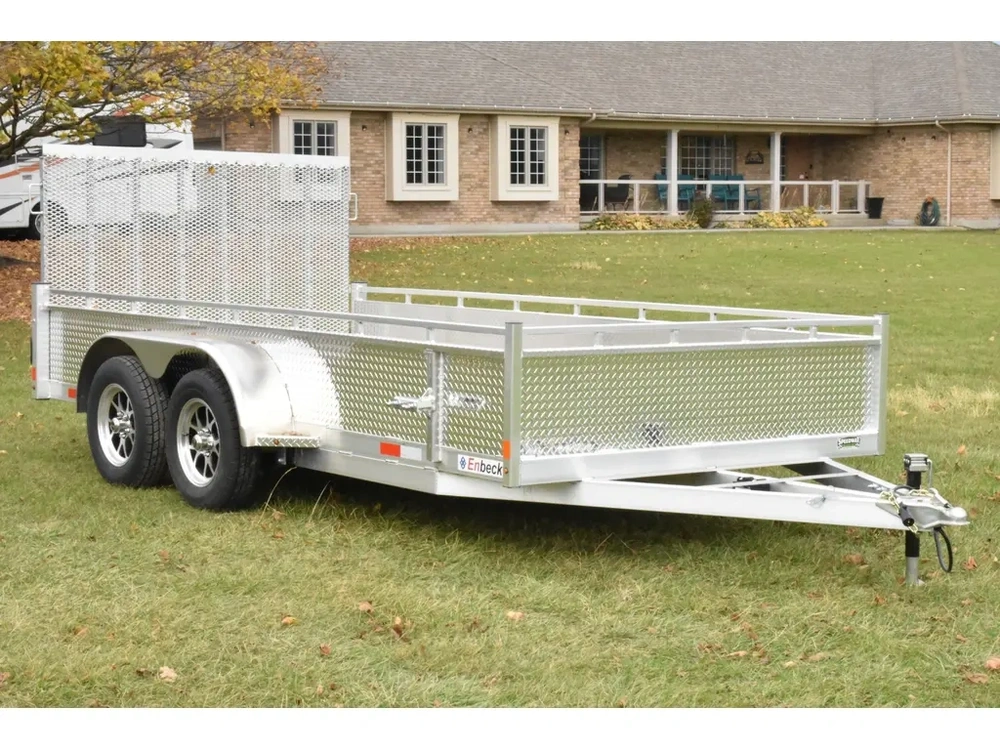2027 Enbeck Aluminum Utility 7' X 14' Ta Straight Gate alt