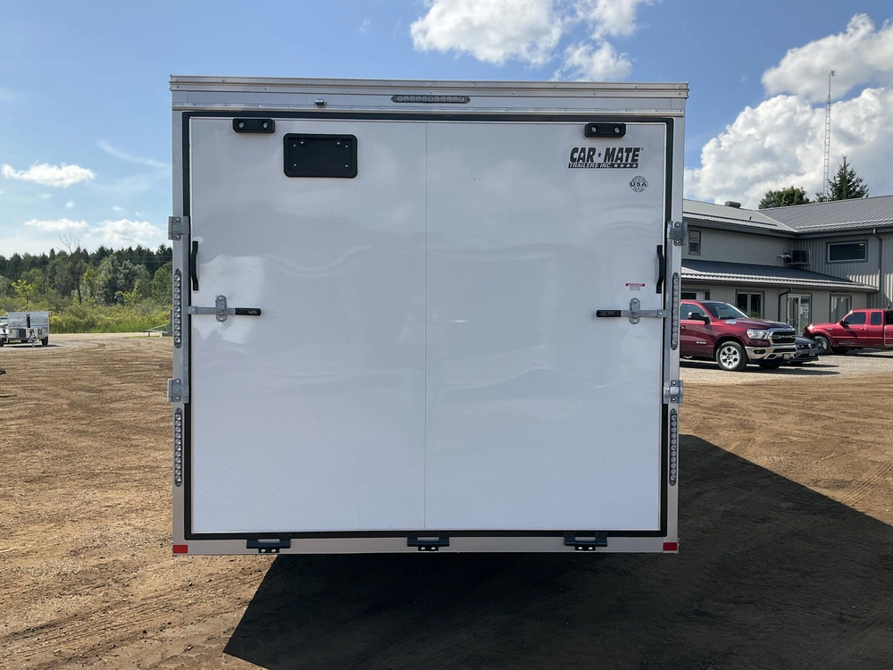 2026 Car Mate Trailers 8.5x24 Plus V-nose Avalanche Enclosed Car Hauler alt
