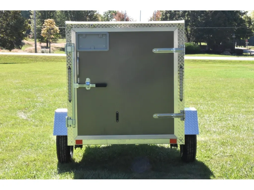2026 Rhino Galvanized Enclosed 4' X 8' Sa alt