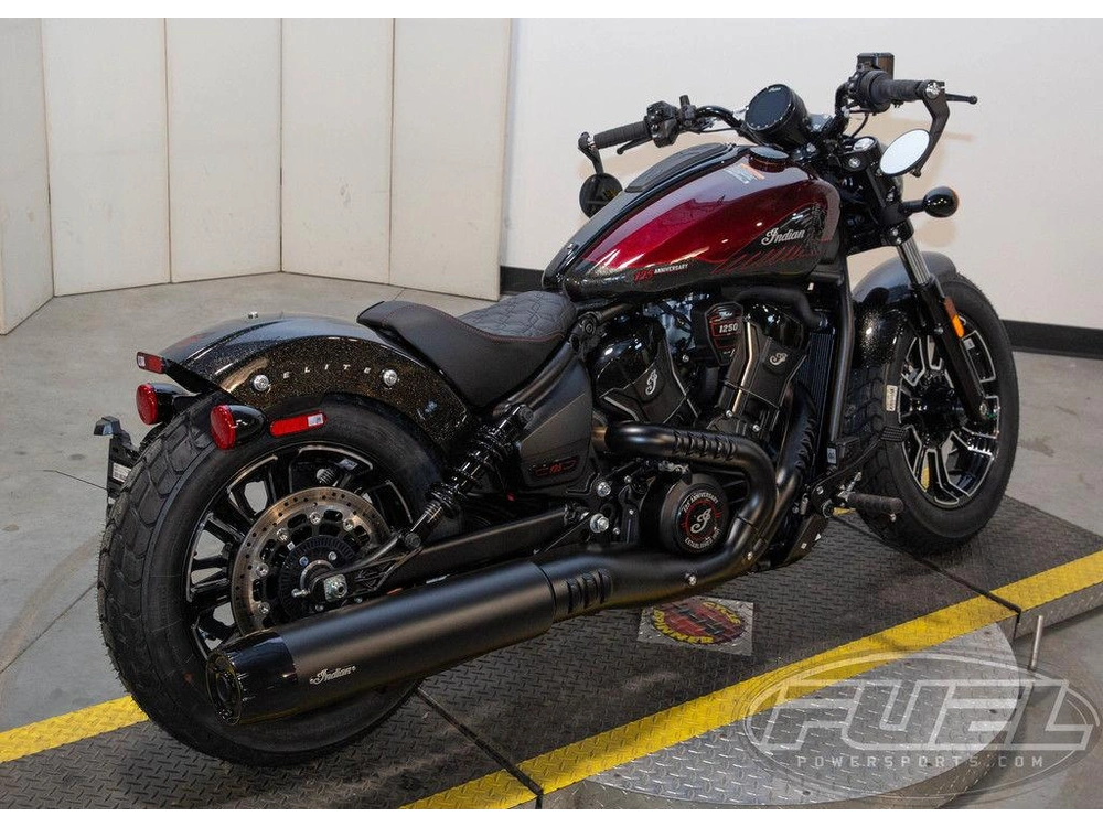 2026 Indian Motorcycle Scout Bobber 125th Anniversary Edition 125th Anniversary Red With Black Cry alt