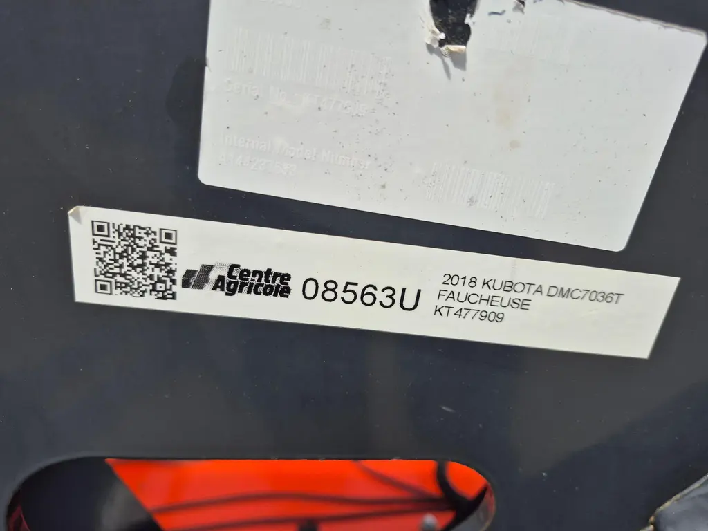 2018 Kubota DMC7036T