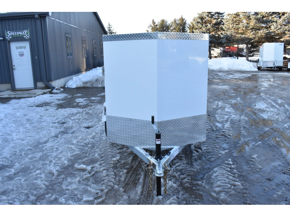 2026 Rhino Galvanized Enclosed 4' X 8' Sa Side Door alt