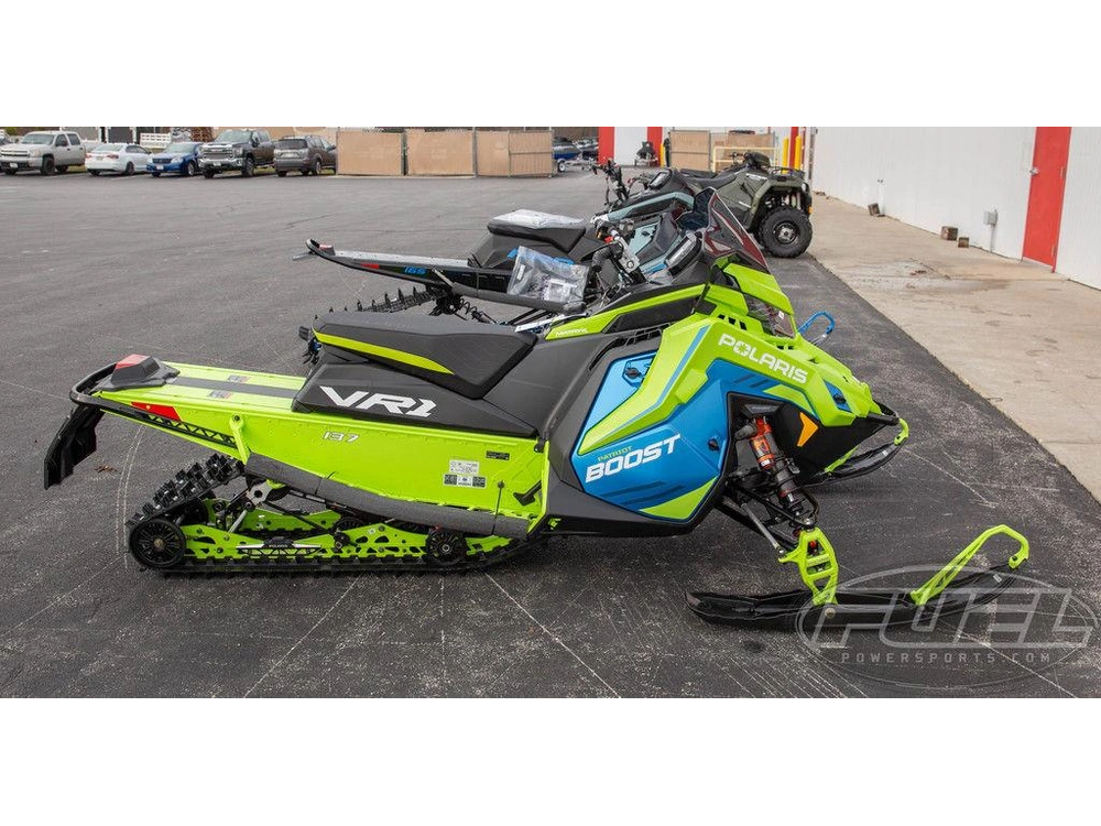 2026 Polaris Patriot Boost Indy Vr1 137 Dynamix Premium Matte Light Blue Metallic / Neon alt
