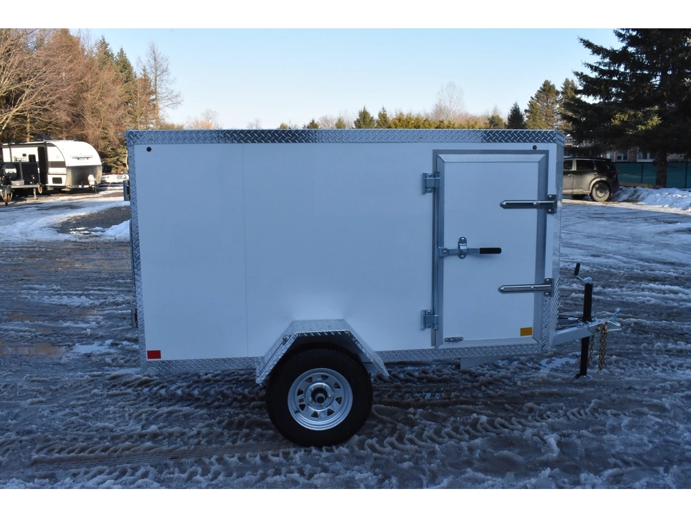 2026 Rhino Galvanized Enclosed 4' X 8' Sa Side Door alt