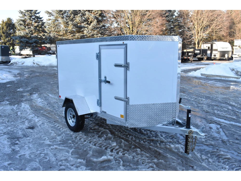 2026 Rhino Galvanized Enclosed 4' X 8' Sa Side Door alt