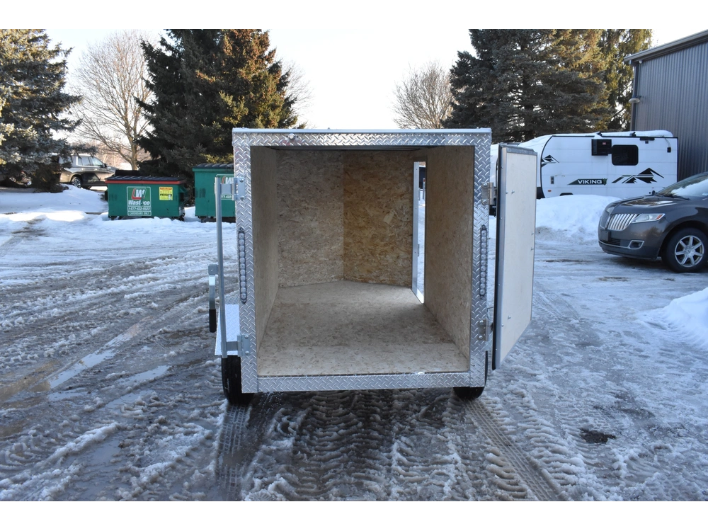 2026 Rhino Galvanized Enclosed 4' X 8' Sa Side Door alt