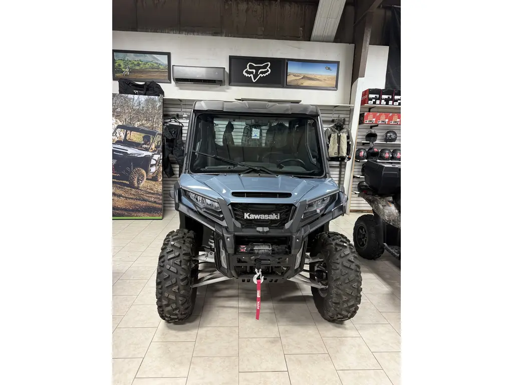 2025 Kawasaki RIDGE XR Crew Limited HVAC-Metallic Bluish Gray 