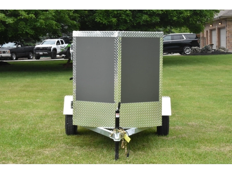 2027 Rhino Galvanized Enclosed 4' X 8' Sa Side-door alt