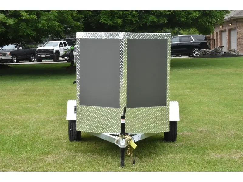 Rhino Galvanized Enclosed 4' x 8' SA Side-Door 2027