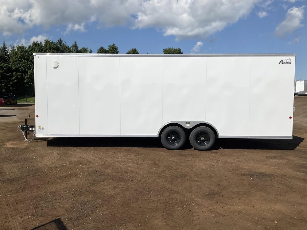 2026 Car Mate Trailers 8.5x24 Plus V-nose Avalanche Enclosed Car Hauler alt