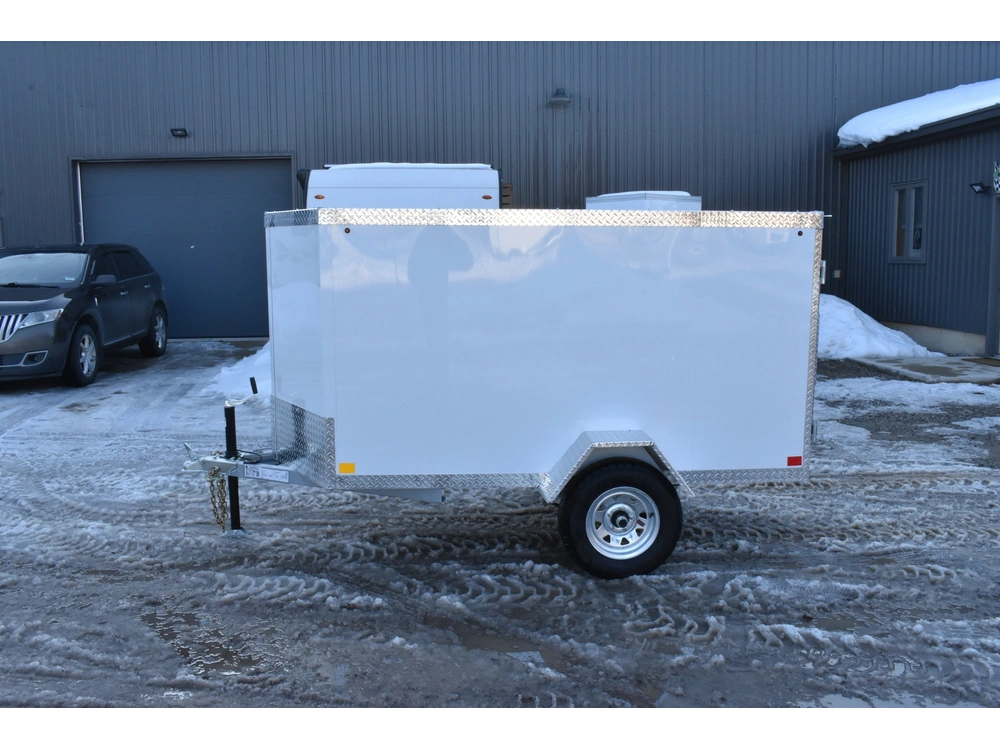 2026 Rhino Galvanized Enclosed 4' X 8' Sa Side Door alt