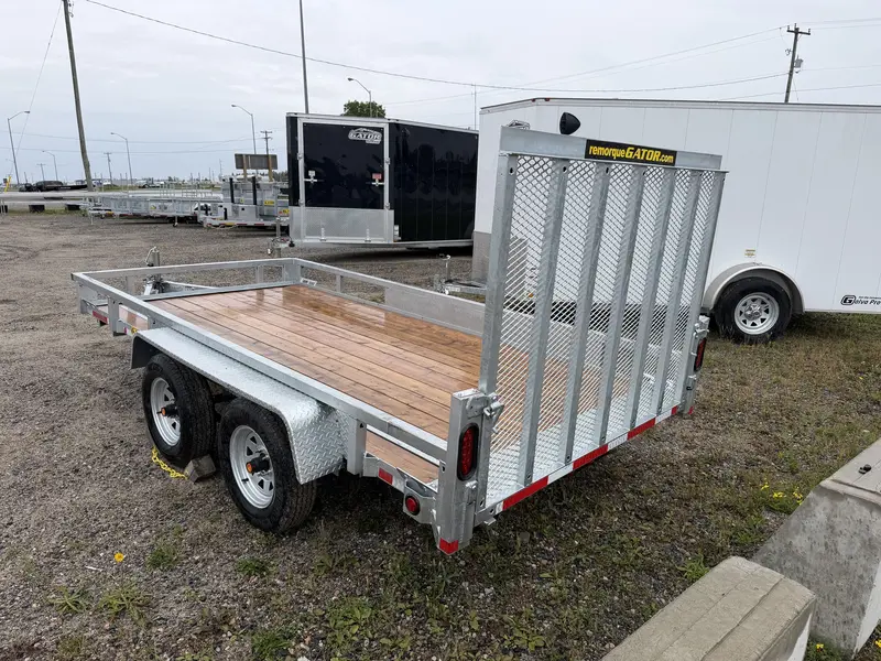Gator TRAILER,UTILITY,69"X144"',GALV,REAR RAMP,W/SIDES,DUAL AXLE 2027