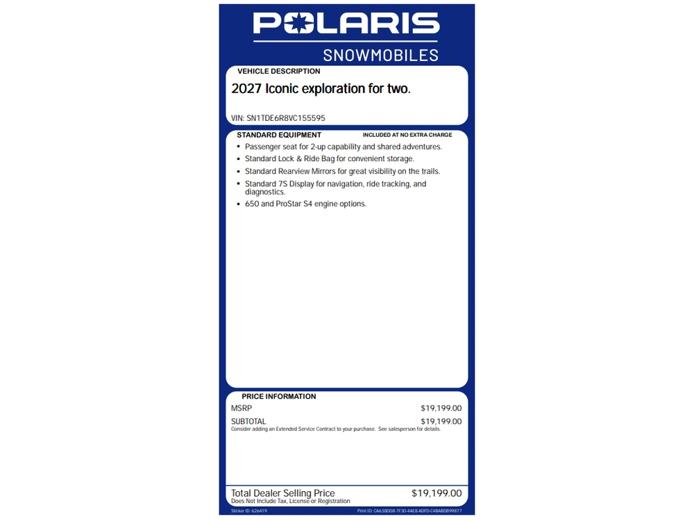 2027 Polaris 650 Indy Adventure 137 alt