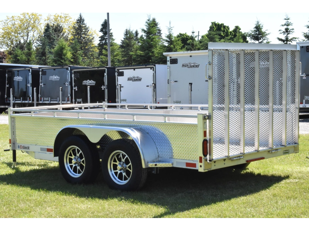 2027 Enbeck Aluminum Utility 6' X 12' Ta Straight Gate alt