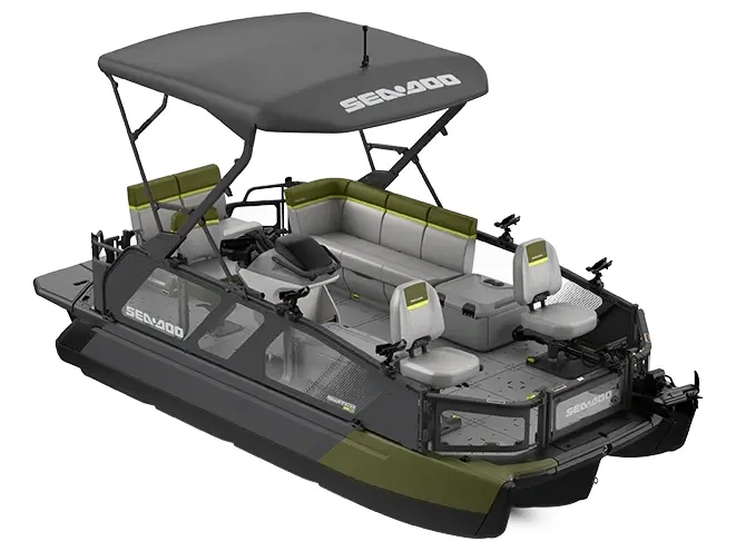 2027 Sea-Doo Switch Fish 18' 230 HP - Wilderness Green Galvanized Trailer