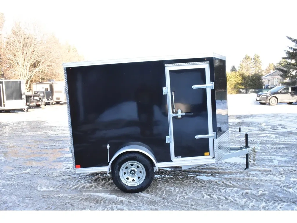 2026 Rhino Galvanized Enclosed 5' X 8' Sa Double-door Side-door alt