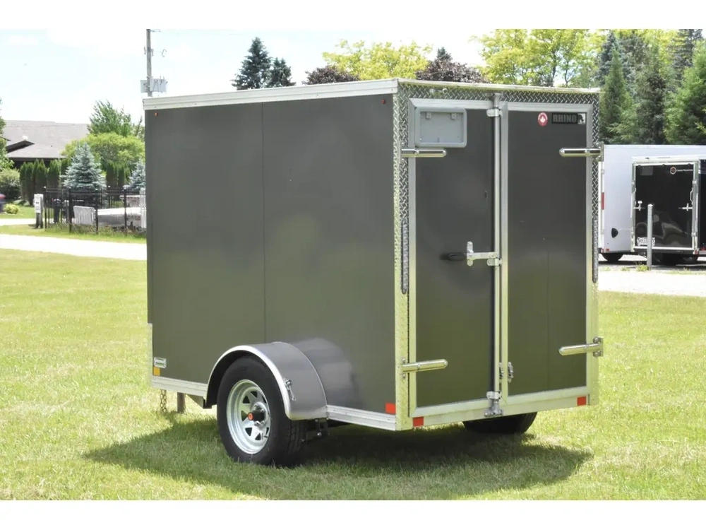 2026 Rhino Galvanized Enclosed 5' X 8' Sa Double-door alt