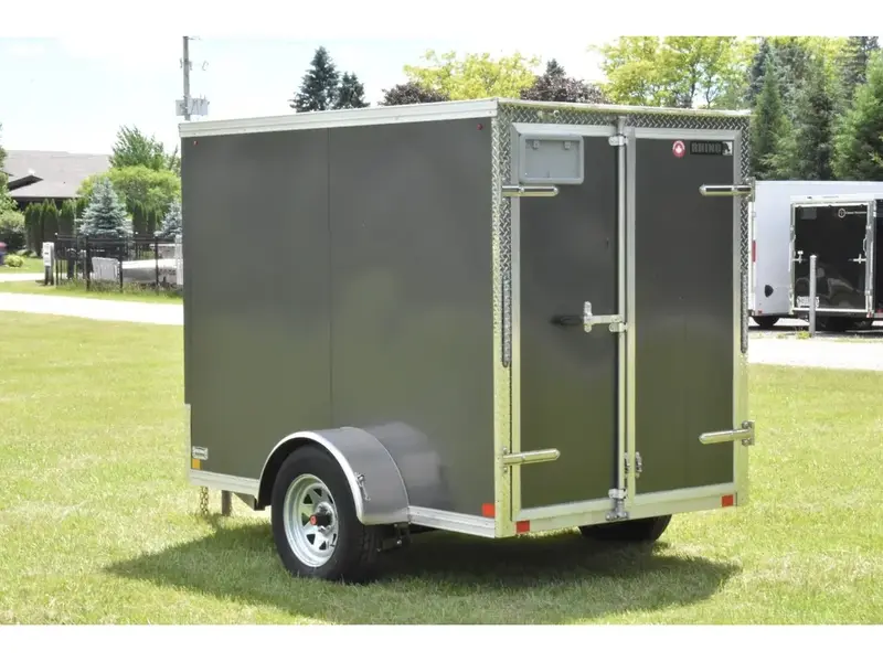 Rhino Galvanized Enclosed 5' x 8' SA Double-Door 2026