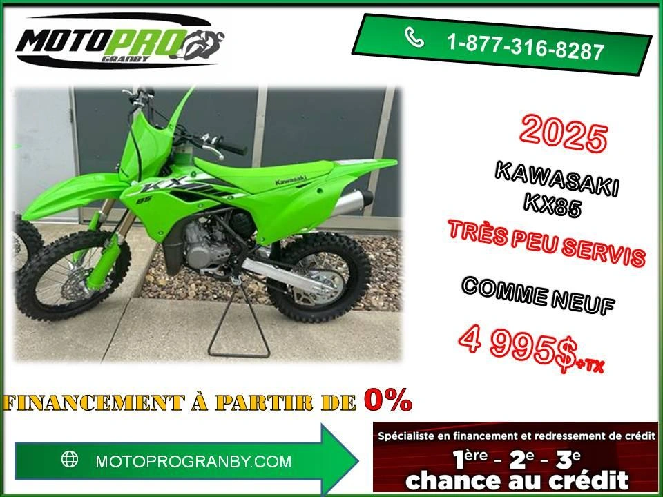 Kawasaki Kx85 Kx85 Kx 85 2 Temps Impeccable 2025 alt