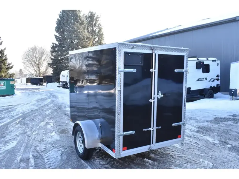 Rhino Galvanized Enclosed 5' x 8' SA Double-Door Side-Door 2026