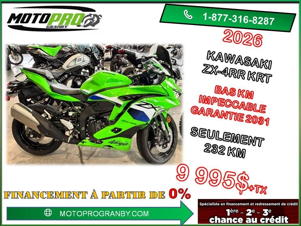 2026 Kawasaki Ninja Zx-4rr Krt Ninja Zx-4rr Zx4rr Zx 4rr 4 Cylindres Zx4 Zx4r Zx- alt