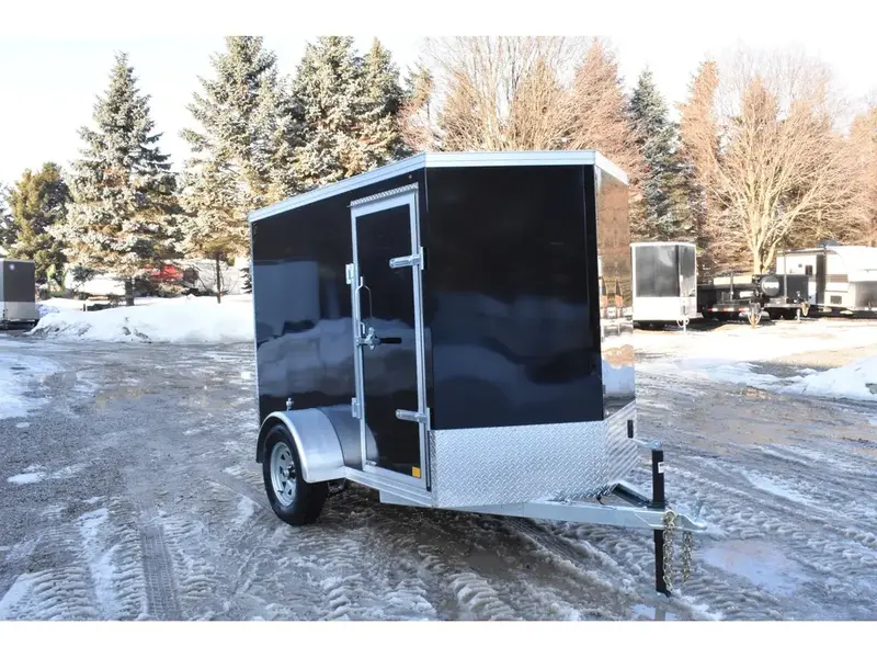 Rhino Galvanized Enclosed 5' x 8' SA Double-Door Side-Door 2026