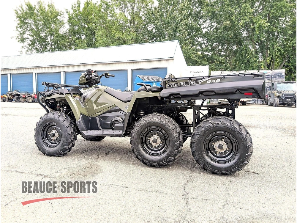 2022 Polaris Big Boss Vtt 6 Roues Direction Assistée Transport Lourd Terrain Extrême Chasse Trappe Benne Bois Marécage Traction Maximale Faible Km Outlander 6x6 Argo alt