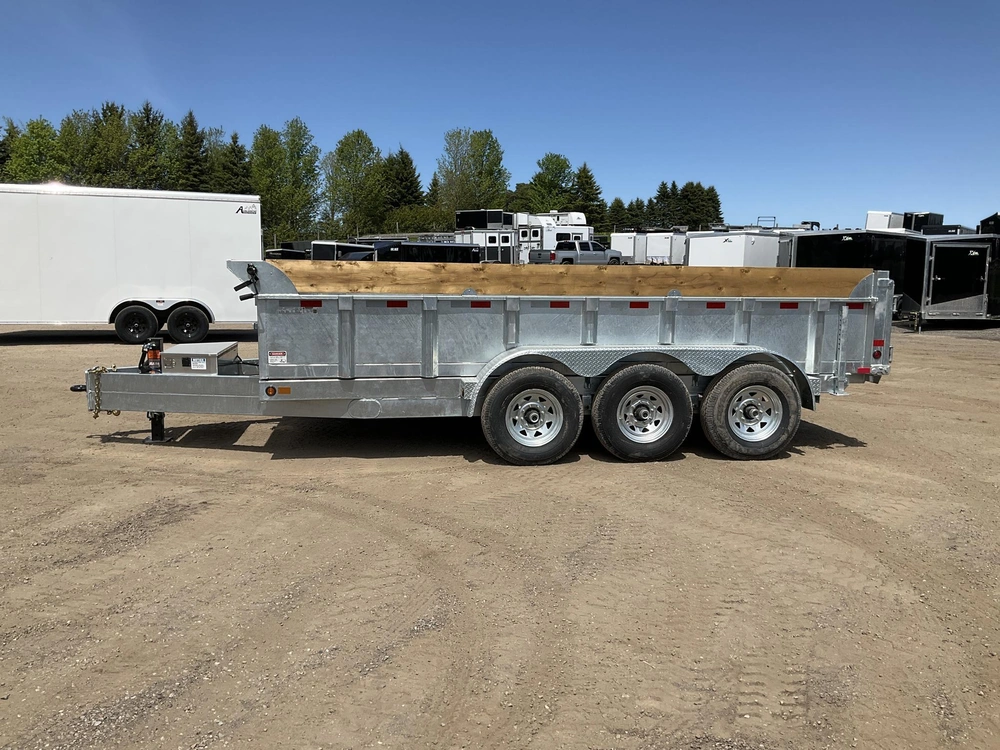 2027 Canada Trailers 83x16 10.5 Galvanized Dump Trailer alt