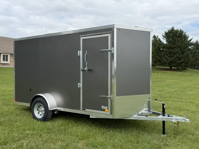 2026 Rhino Galvanized Enclosed 6' X 12' Sa Dd alt