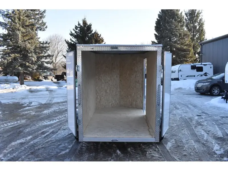 Rhino Galvanized Enclosed 5' x 8' SA Double-Door Side-Door 2026