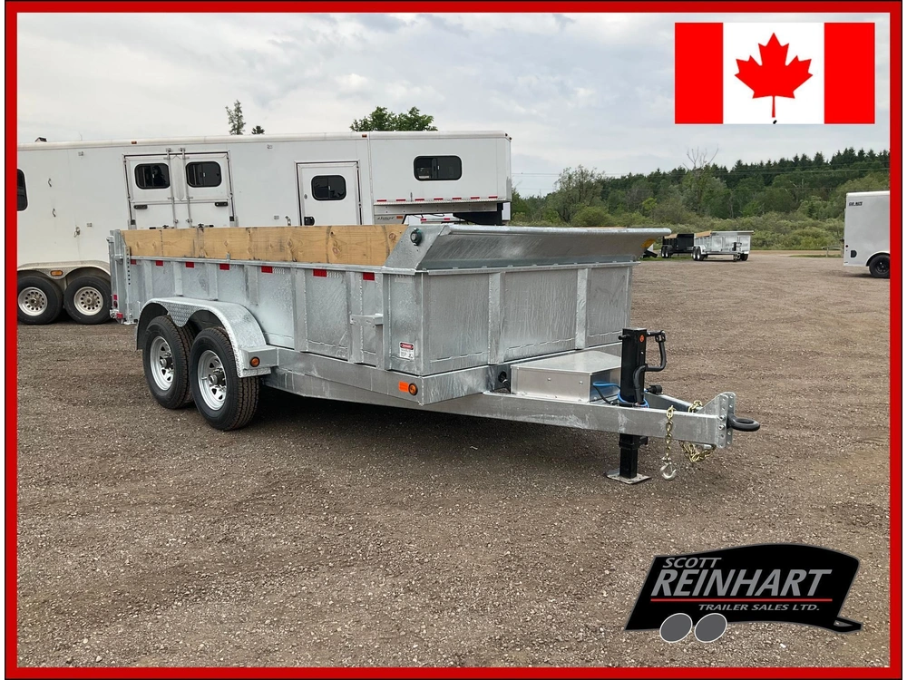 2027 Canada Trailers 83x14 7 Ton Galvanized Dump Trailer alt