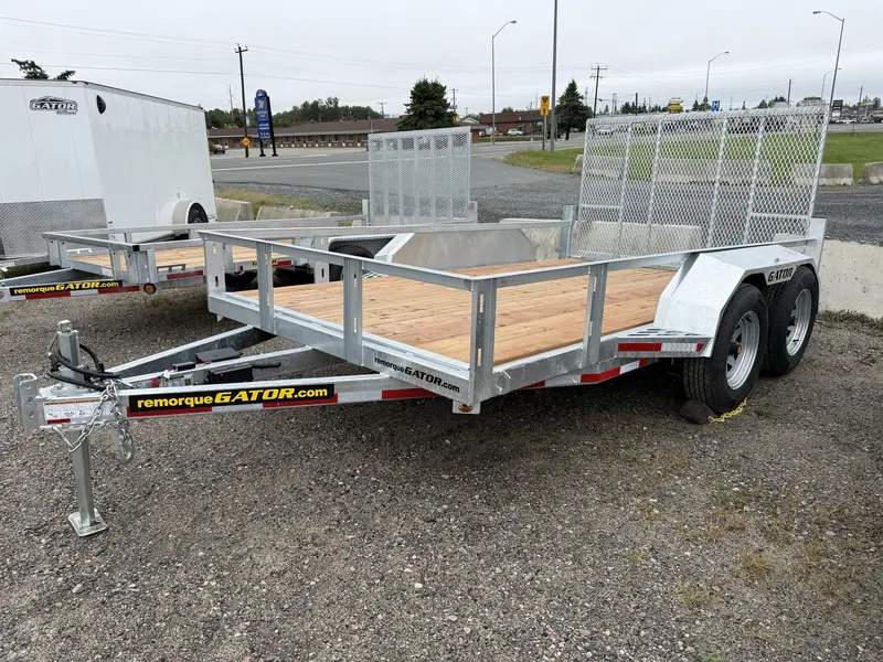 Gator TRAILER,UTILITY,80"X12',GALV,REAR RAMP,DUAL AXLE 2026