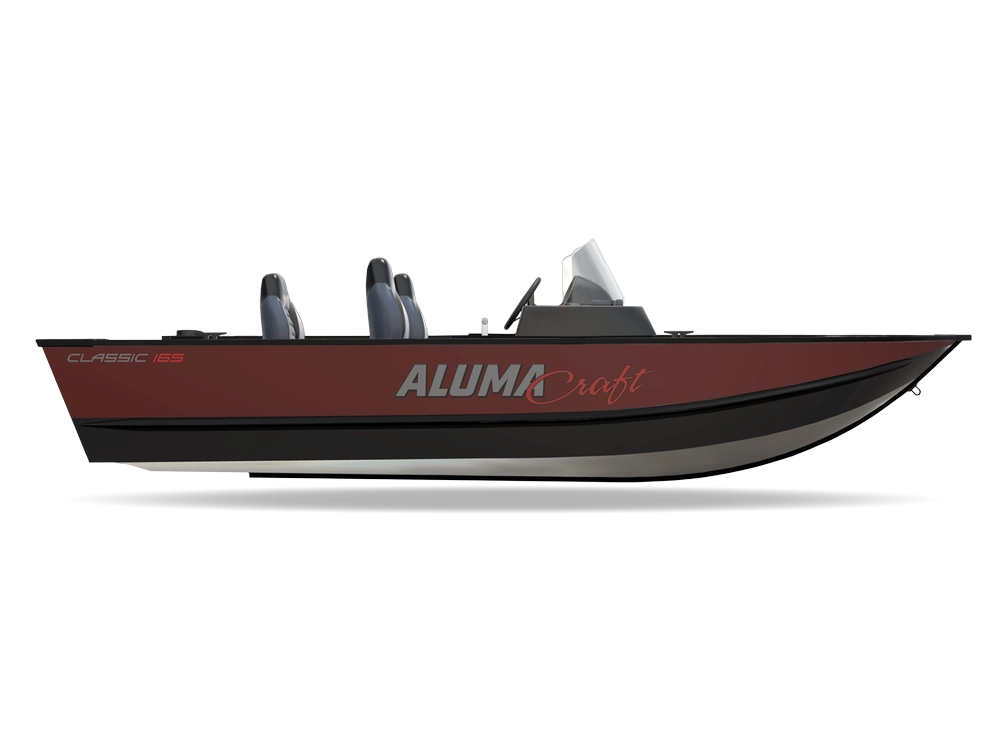 2026 Alumacraft Alumacraft Calssic 165 Red / Mercury 60hp Elhpt Ct / Galv Trailer alt