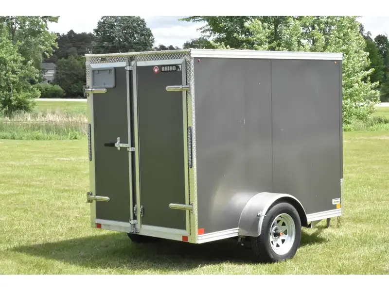 Rhino Galvanized Enclosed 5' x 8' SA Double-Door 2026